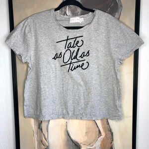 𝅺MINKPINK x Disney Beauty & The Beast Cropped Tshirt